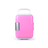 Mini Refrigerator in Vehicle Portable Outdoor Dormitory Refrigerator - PINK