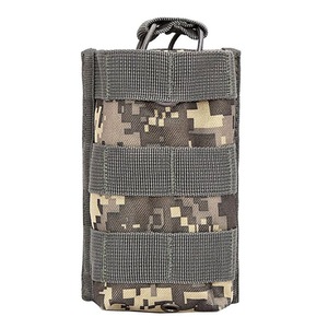 Mini Walkie Talkie Tactical Bag Military Camouflage Outdoor Camping Hunting Bag Storage Pouch ACU COLOR