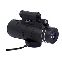 Monocular Telescope High Powered Spotting Scope with Smartphone Adapter