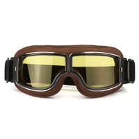 Motorcycle Flying Scooter ATV Goggles Helmet Glasses Windproof Coffee Frame