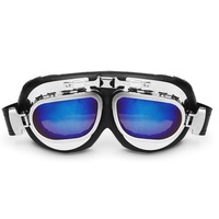 Motorcycle Goggles Vintage Motocross Classic Glasses Retro Pilot Cruiser Steampunk ATV Bike Glasses