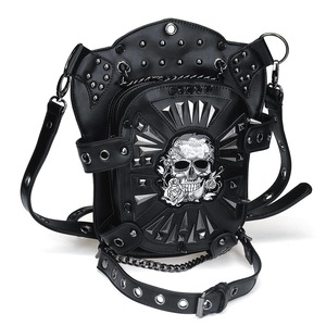 Motorcycle Leg Bag Steampunk PU Leather Waist Backpack Shoulder Gothic Retro Vintage Style Hiking