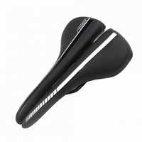 Mountain Bike Cushion Hollow Bicycle Seat Thicken Soft Bike Cushion Long-distance Riding Seat black