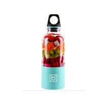 Multi-function 500mL 4 Blades USB Electric Fruit Juicer Smoothie Maker Blender Juice Bottle Cup Machine-BLUE