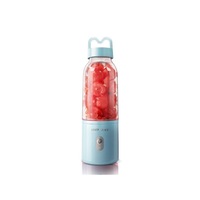 Multi-function 500mL 6 Blades USB Electric Fruit Juicer Smoothie Maker Blender Juice Bottle Cup Machine-BLUE