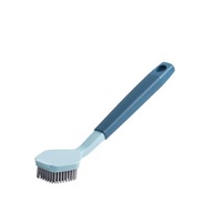 Multifunction Kitchen Pan Cleaning Brush Silicone Long Handle Dish Pot Washing Macaron Color Brush