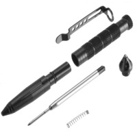 Multifunction Tactical Pen Outdoor Hunting Self Defense Pen Safety Hammer Emergency Survival Tool