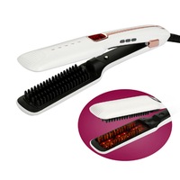 Multifunctional Negative Ion Infrared Spray Steam Straight Hair Comb Straight Hair Straightener Curler