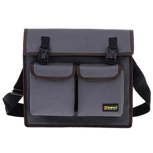Multifunctional Single Shoulder Bag Hardware Electrician Toolkit Tool Bag Waterproof Wear-Resistant Oxford Cloth 35x28x12cm