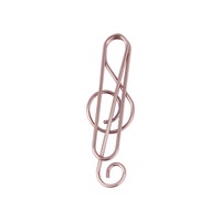 music Note shaped Paper Clips Decorative Gold Decor For Office Gold Stationery Gold hollow Paper Clips Kawaii Wholesale