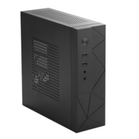 MX01 0.8mm SECC Computer Case HTPC Chassis USB2.0 Gaming Tempered PC Case Support PICO PSU Power Supply