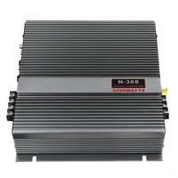 N-368 HIFI 2 Channel 2 Way Class A Car Sound Audio Subwoofer Power Amp Amplifier 12V 2200W