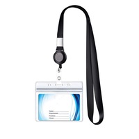Neck Strap Nurse Doctor Student Exhibition ID Card Clips Badge Holder Retractable Lanyards Id Badge Holder