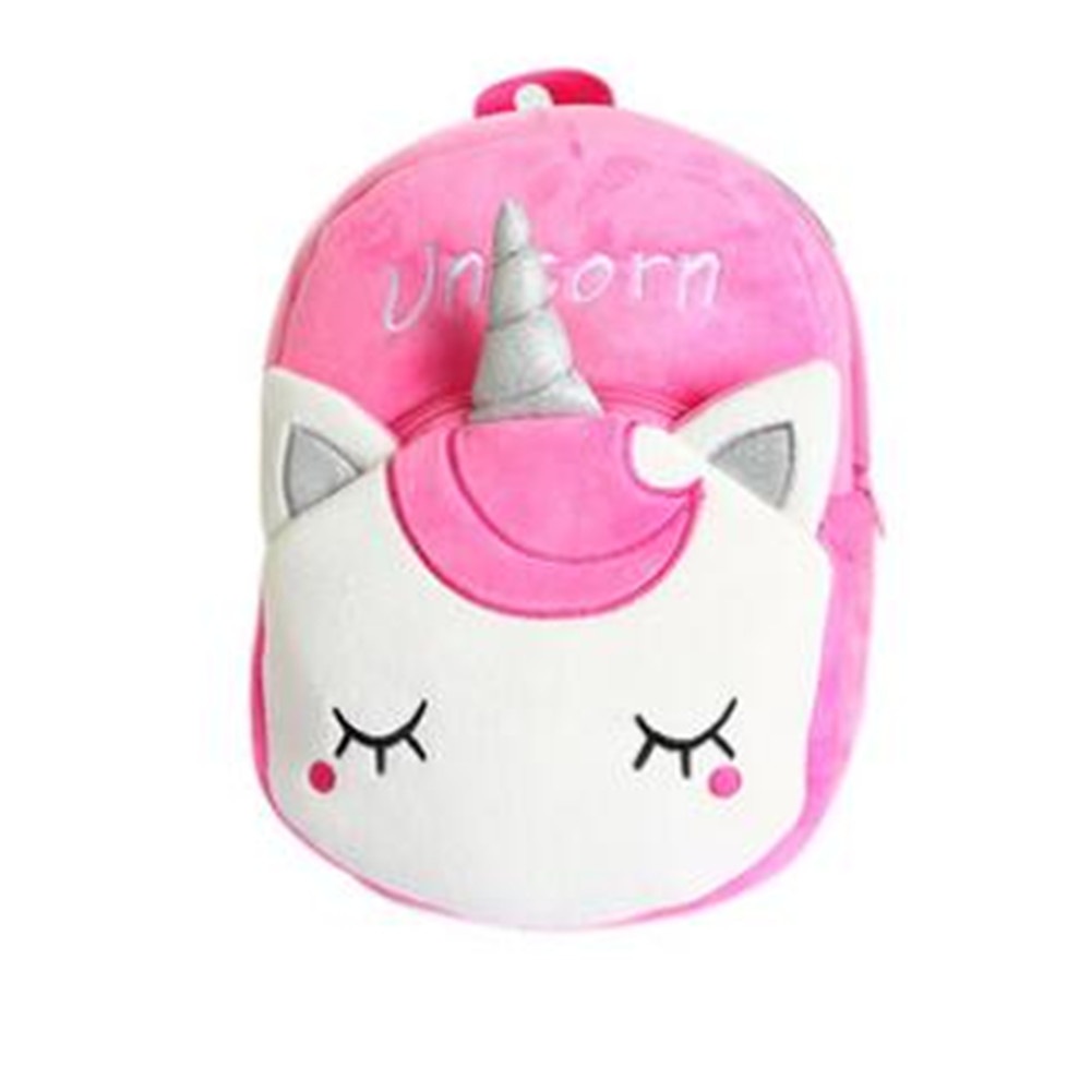 Cute Plush Unicorn Kids Backpack – Pink Pony Design