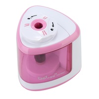 New Automatic Electric Touch Switch Pencil Sharpener 7cm x 7cm x 8cm With Pencil Cap Office School