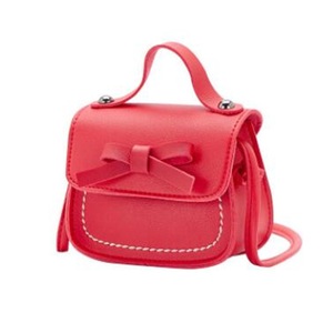 New Children's Shoulder Bag PU Leather Solid Bowknot Girls Princess Handbag Lovely Baby Mini Messenger Bags Kids Coin Purse