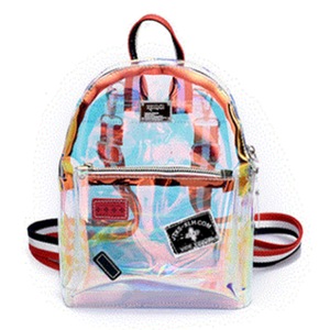 New Fashion Girl Storage Bags Clear Transparent See Through PVC Mini Backpack School Book Bag