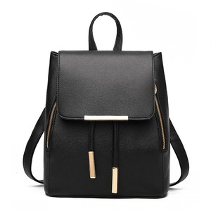 New Women Backpack PU Leather College Casual Hasp Backpack Fashion Shoulder Book Bag For Teenager Girls Student