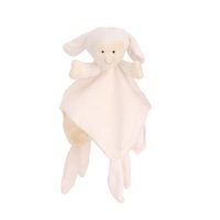 Newborn baby comfort towel, sleeping doll comfort towel(white lamb)