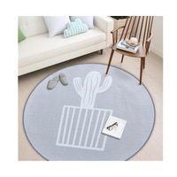 Nordic Style Round Decorative Carpet Area Rug Foot Door Hanging Basket Mat - 4#