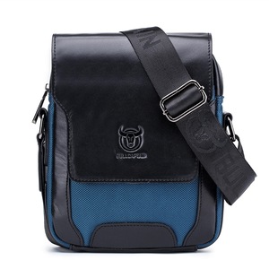 Outdoor Men Handbag Genuine Leather Bag Business Shoulder Bag Portable Briefcase Messenger Bag BLACKPIBLUE COLOR