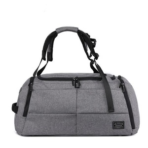 Outdoor Men Women Luggage Travel Bag Satchel Shoulder Gym Sports Handbag with Shoes Storage GRAY COLOR