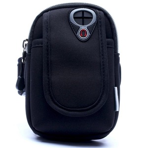 Outdoor Sports Wrist Arm Bag Arm Bag Phone Pouch Breathable Shockproof BLACK COLOR