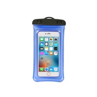 Outdoor Swimming Mobile Phone Waterproof Bag Floating Diving Bag - BLUE