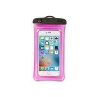 Outdoor Swimming Mobile Phone Waterproof Bag Floating Diving Bag - ROSE RED