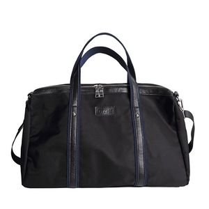 Oxford Cloth Shoulder Travel Bag Leisure Sport Handbag (Black)