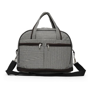 Oxford Cloth Shoulder Travel Bag Sports Gym Handbag (Black)