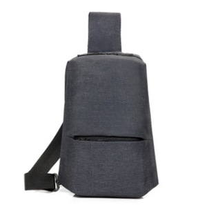 Oxford Outdoor Pocket Shoulder Bag Chest Messenger Bag (Grey)