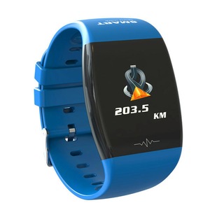 P1 1.3'' Color Screen IP67 Waterproof Smart Bracelet Heart Rate Blood Pressure Monitor Fintesss Sport Smart Watch mi band BLUE COLOR