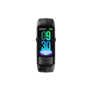 P11 Intelligent Hand Ring ECG Blood Pressure Waterproof USB Watch - BLACK