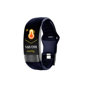 P11 Intelligent Hand Ring ECG Blood Pressure Waterproof USB Watch - BLUE