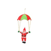 Parasailing Santa Claus Doll Hanging Pendant for Christmas Showcase Decoration 25cm