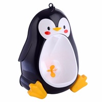 Penguin Baby Potty Training Trainer Boys Kids Children Potties Urinal Toilet Training Bathroom Pee Trainer BLACK COLOR