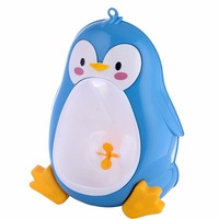 Penguin Baby Potty Training Trainer Boys Kids Children Potties Urinal Toilet Training Bathroom Pee Trainer BLUE COLOR