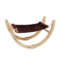Pet Cat Dog Hammock Soft Bed Animal Hanging Pupply Comforter-BROWN
