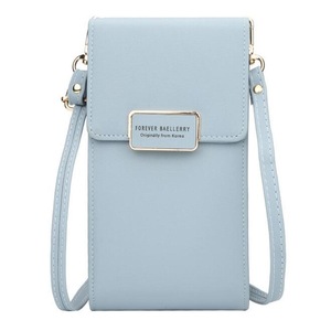 Phone Bag Wallet Card Holders Waist Bag For 5.5 Inch Smart Phone SKYBLUE COLOR