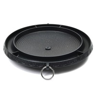 Picnic BBQ Aluminum Non-Stick Grill Pan Korean Barbecue Plate Stovetop
