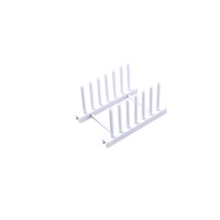 Plastic Bowl And Dish Rack Kitchen Appliances Receiving Drainage Rack - White