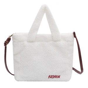 Plush Material Messenger Bag New Original Design Tote Female Student Large Capacity Shoulder Bags Simple Shopping Handbag