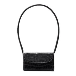 Popular Simple Female Daily Bag Elegant Purse PU Leather Solid Shoulder Bag Daily Women Stone Underarm Flap Tote