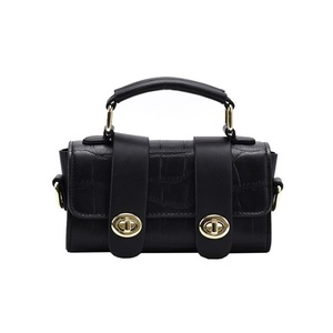 Popular Simple Female Daily Bag Fashion Stone Pattern Messenger Purse Casual Ladies PU Leather Hasp Shoulder Bag