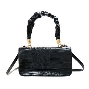 Popular Simple Female Daily Bag PU Leather Alligator Crossbody Handbag Female Travel Solid Street Top-Handle Bag