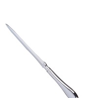 Portable Alloy Letter Envelope Opener with Gift Box Practical Paper Cutter for Home Shop (Silver)