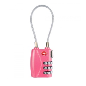 Portable Anti-theft Password Lock Mini Bag Small Padlock Customs Password Zinc Alloy Lock_Pink