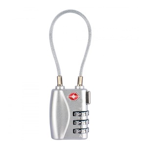 Portable Anti-theft Password Lock Mini Bag Small Padlock Customs Password Zinc Alloy Lock_Silver
