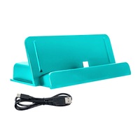 Portable Charger Station Battery Charger Case Game Host Game Charger with Stand for Switch Lite-Blue